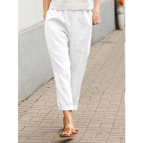 Cotton-Blend Pants