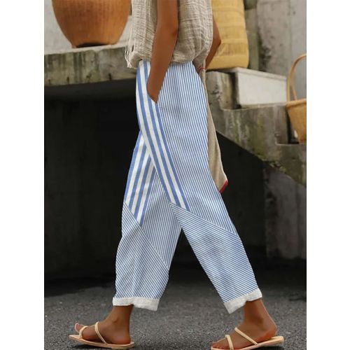 Loose Striped Casual Pants